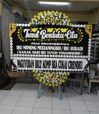 Papan Bunga di Cirangrang Babakan Ciparay